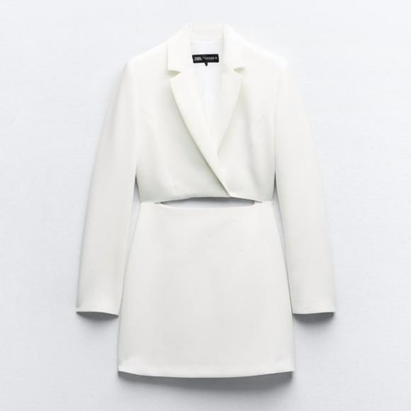 ZARA CUT OUT MINI BLAZER DRESS - Picture 5 of 5